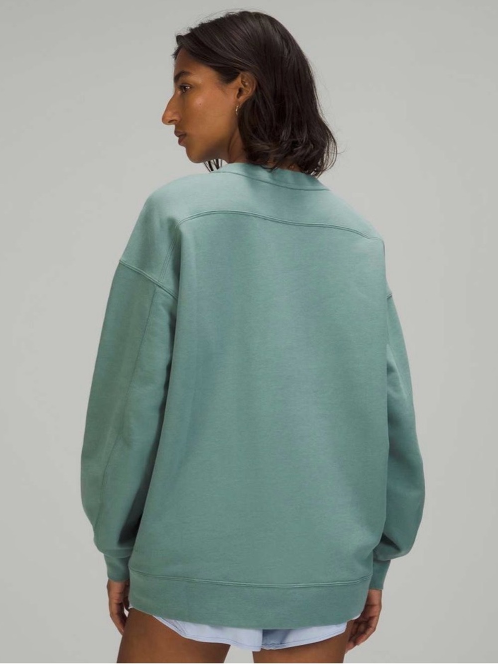 Lululemon Perfectly Oversized Crewneck Tidewater Teal Size: XL/XXL - Picture 2 of 5